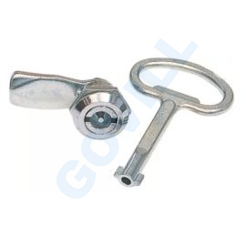 Hager Quadro 4/fali Quadro 5 zár, 3mm-es dupla tollal, 1db kulccsal